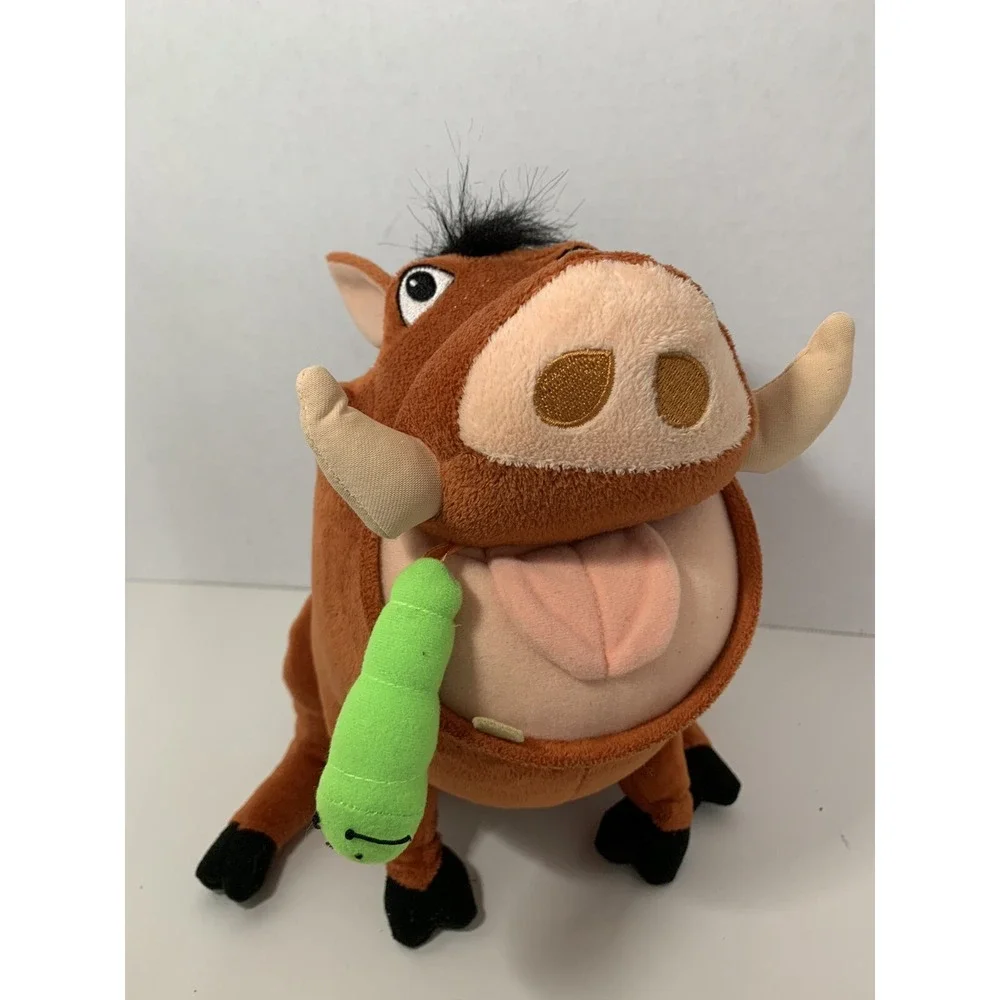 Disney The Lion King Feed Me Pumbaa talking warthog interactive plush eating bug